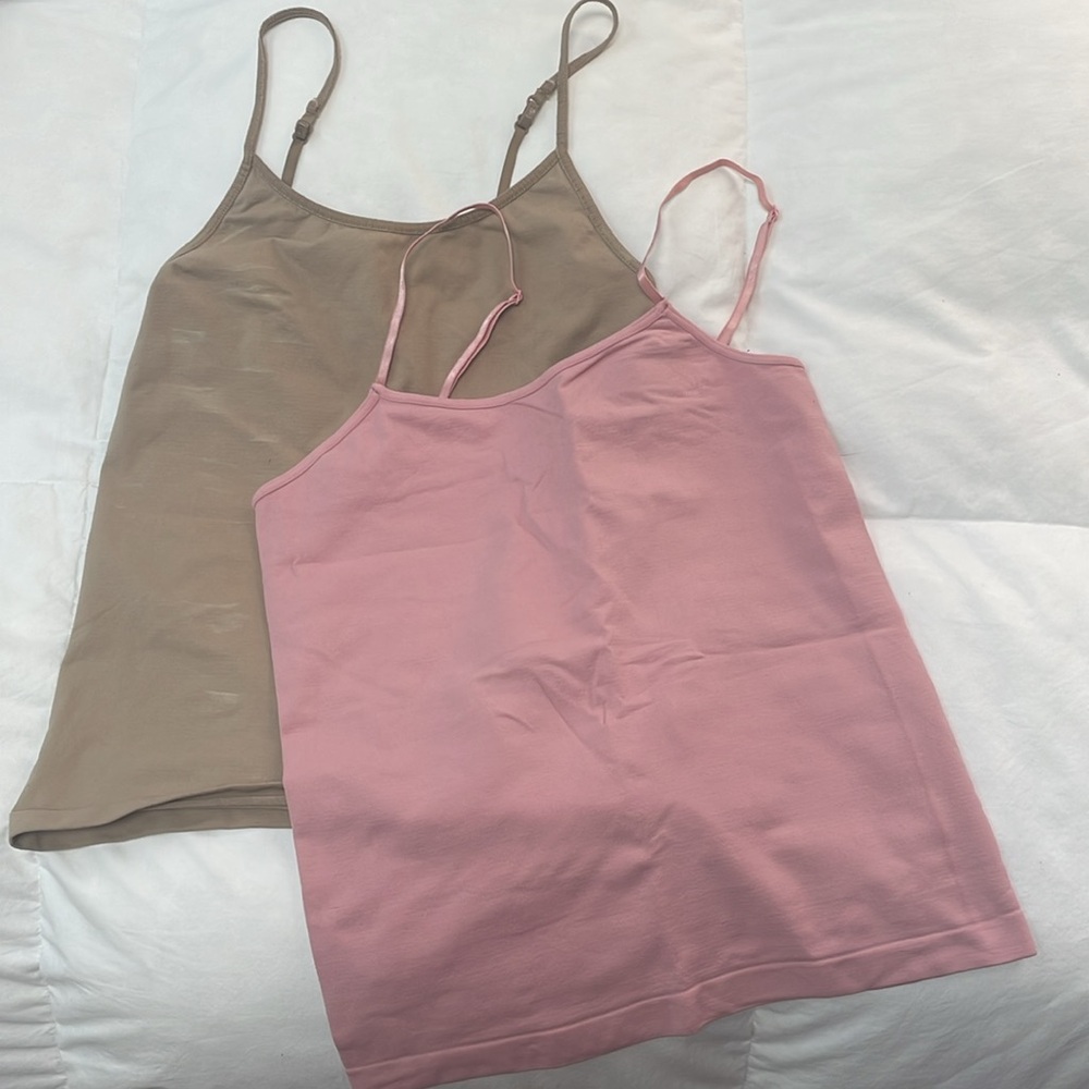 2 Vintage wet seal seamless tank with adjustable straps